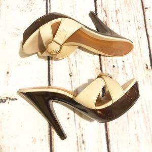 Aldo Open Toe Heels Size 6